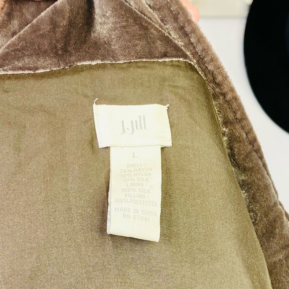 J.Jill Silk Velvet Vest - Picture 3 of 3